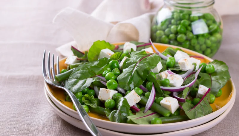 Salade de petits pois à la feta