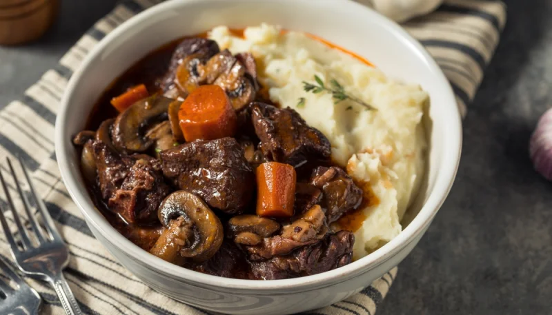 Boeuf bourguignon au Cookeo