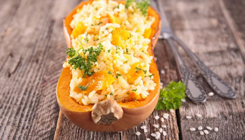 Butternut farci au four