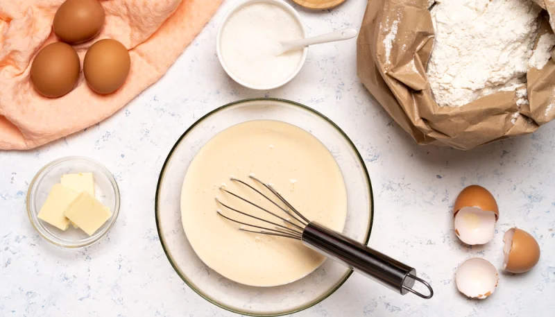 Pâte à crêpe légère