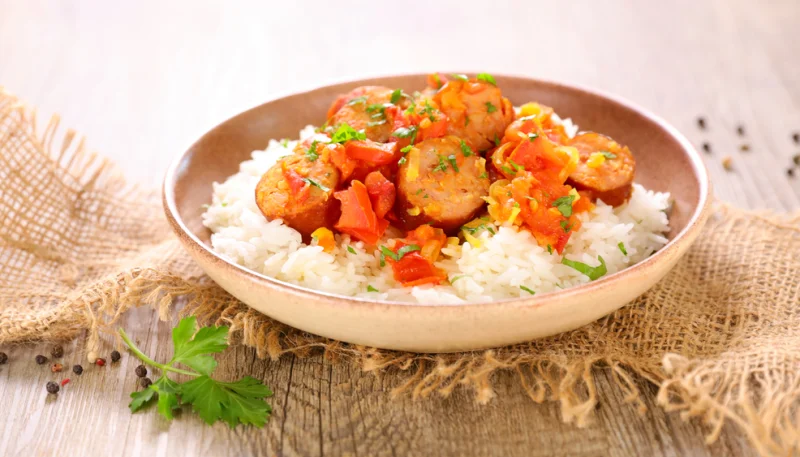 Rougail saucisse créole