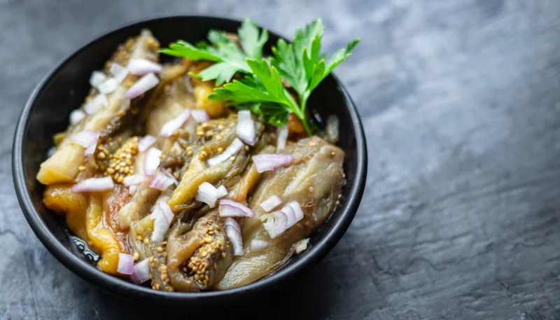 Aubergines marinées