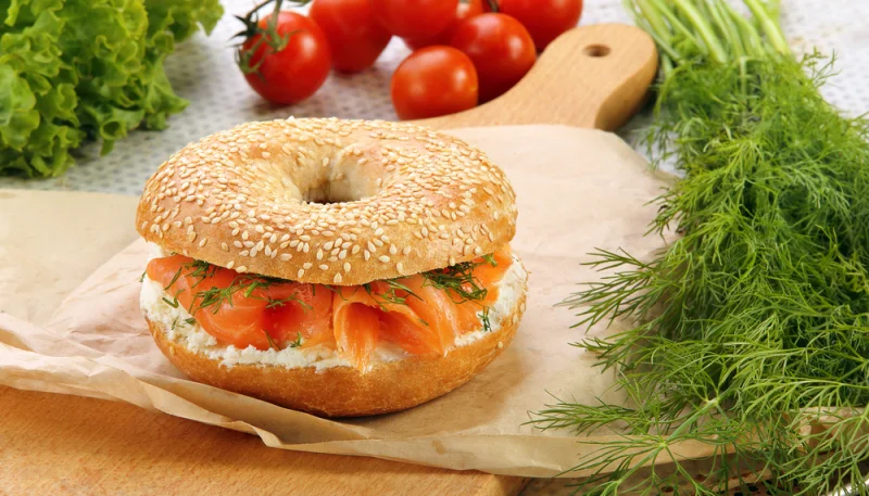 Bagel au saumon fumé