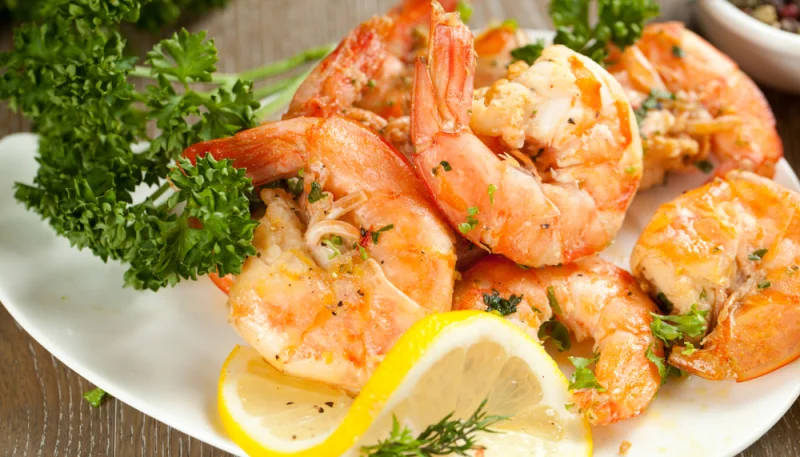 Crevettes marinées