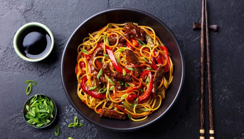 Nouilles soba au bœuf