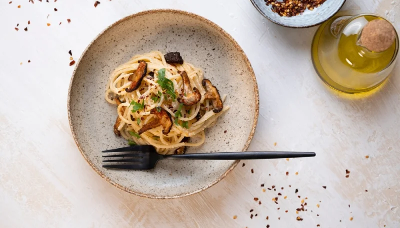 Pâtes carbonara vegan
