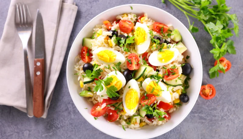 Salade de riz antillaise