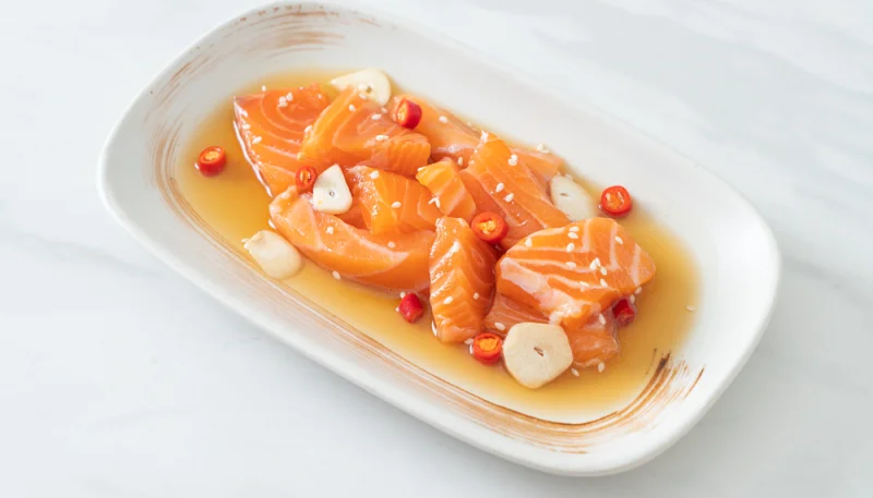 Saumon mariné