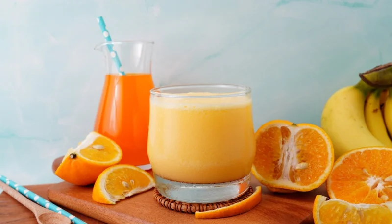 Smoothie à l'orange