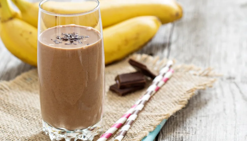 Smoothie banane chocolat