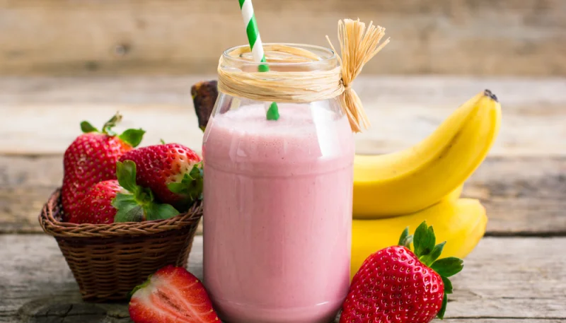 Smoothie banane fraise