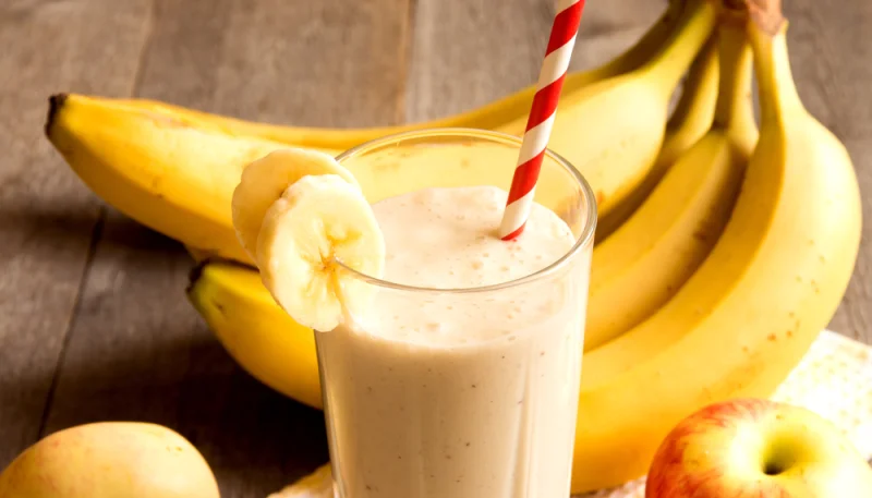 Smoothie banane pomme