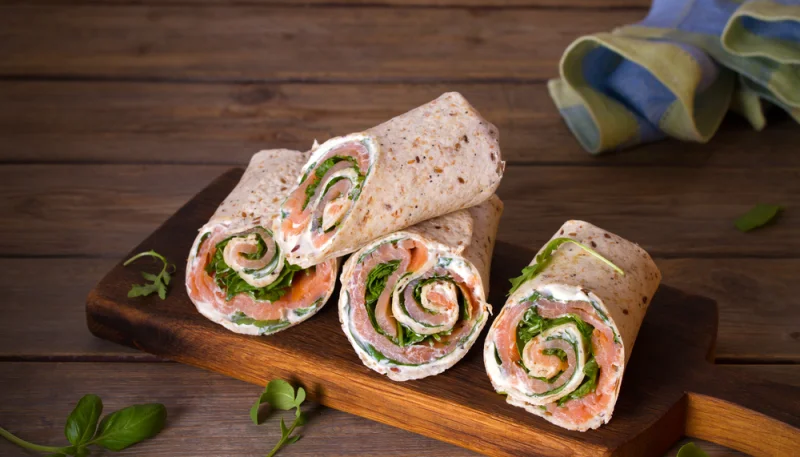 Wrap saumon avocat