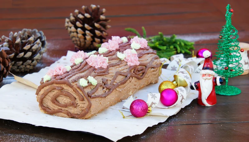 Bûche aux marrons facile