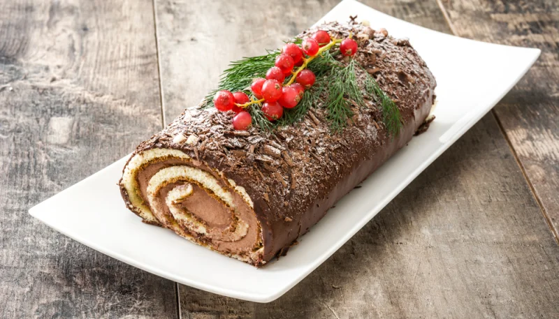 Bûche de Noël facile