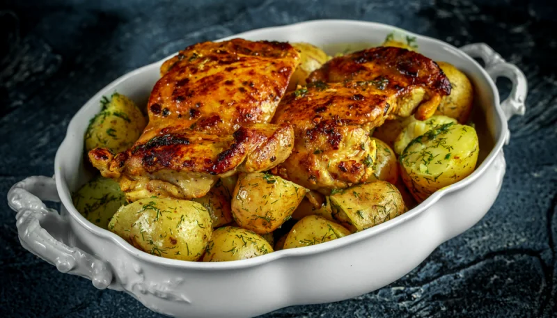 Cuisse de pintade en cocotte