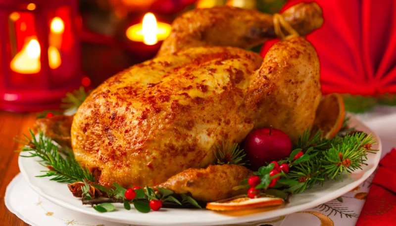 Poulet de Noël aux marrons