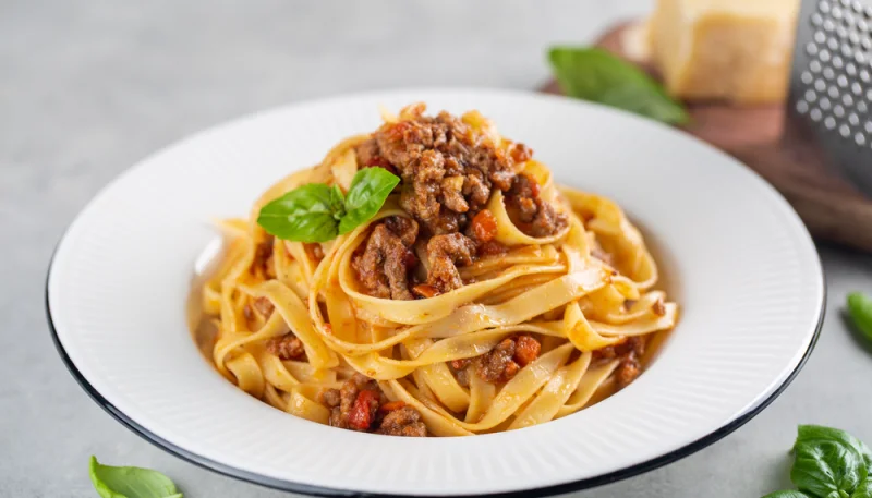 Tagliatelles al ragu