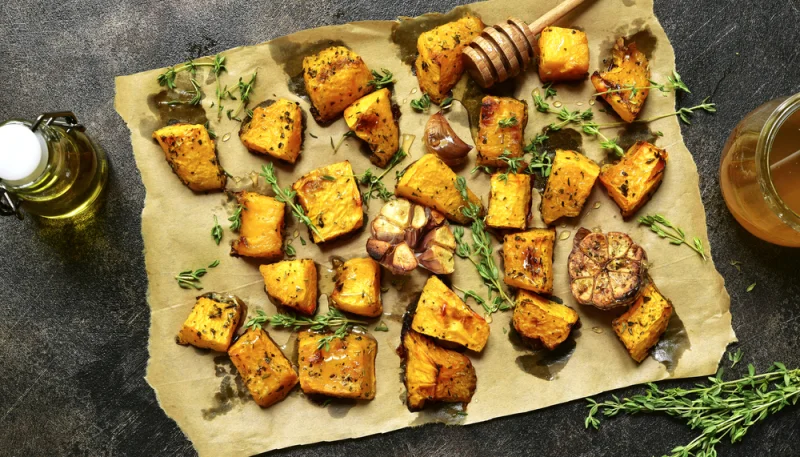 Butternut rôti au miel