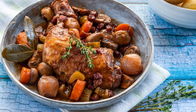 Coq au vin au Cookeo