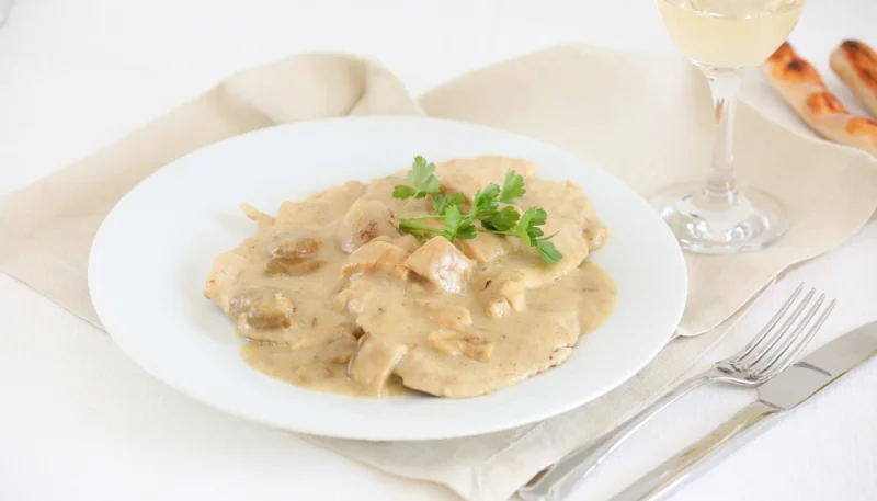 Escalopes de dinde à la crème
