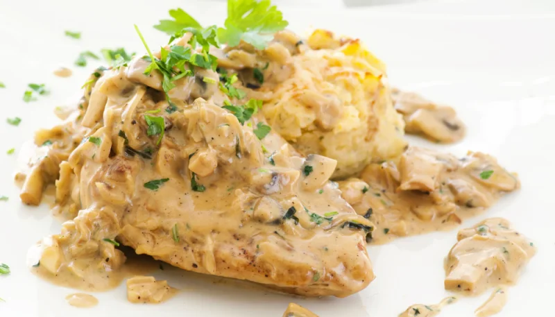 Escalopes de poulet à la moutarde
