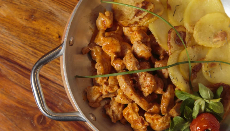 Escalopes de poulet au curry