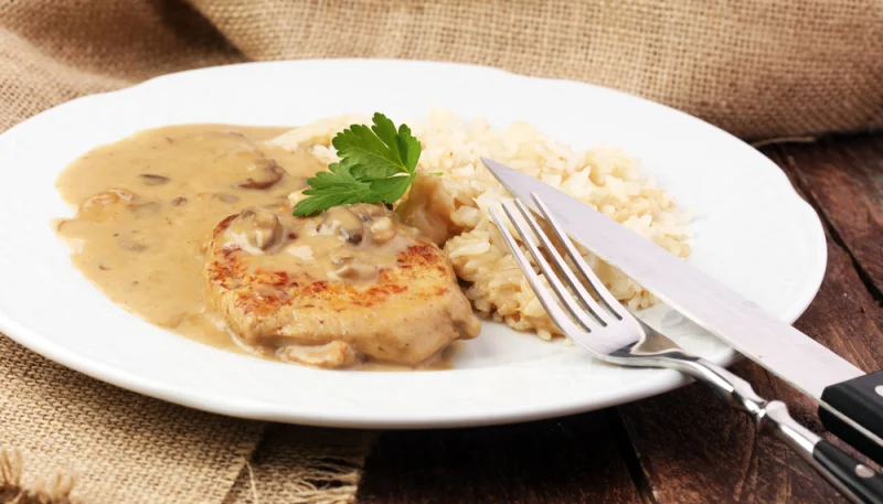 Escalopes de poulet au Maroilles