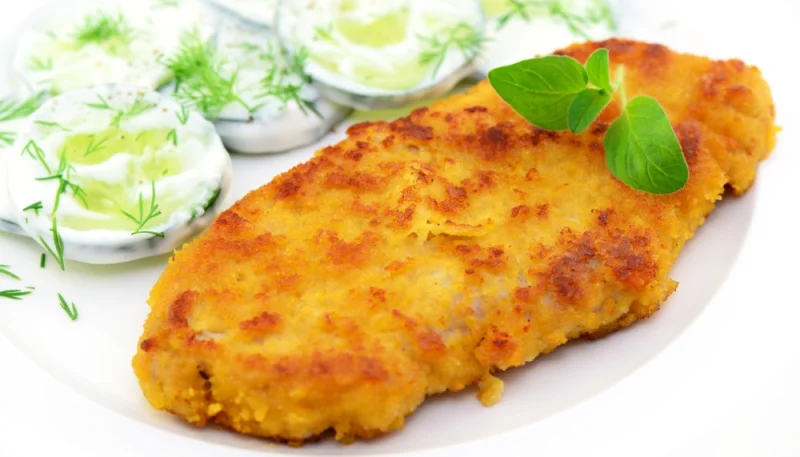Escalopes de poulet panées