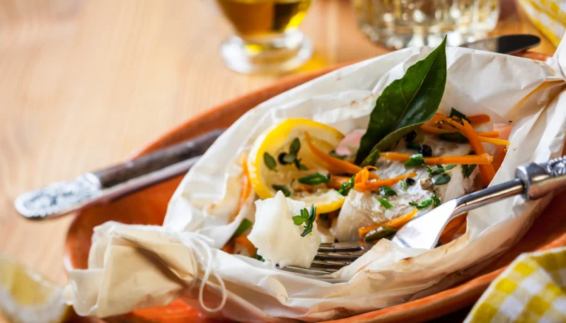 Filet d'églefin en papillote