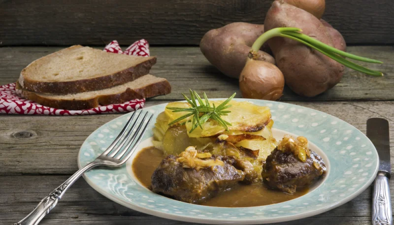 Joue de porc au cidre et miel