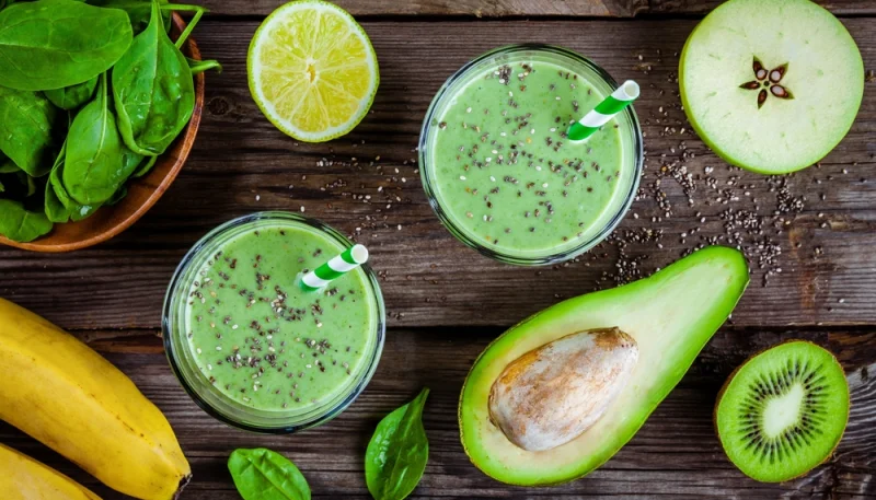 Smoothie avocat kiwi
