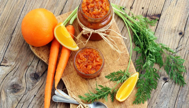 Confiture d'orange et de carotte