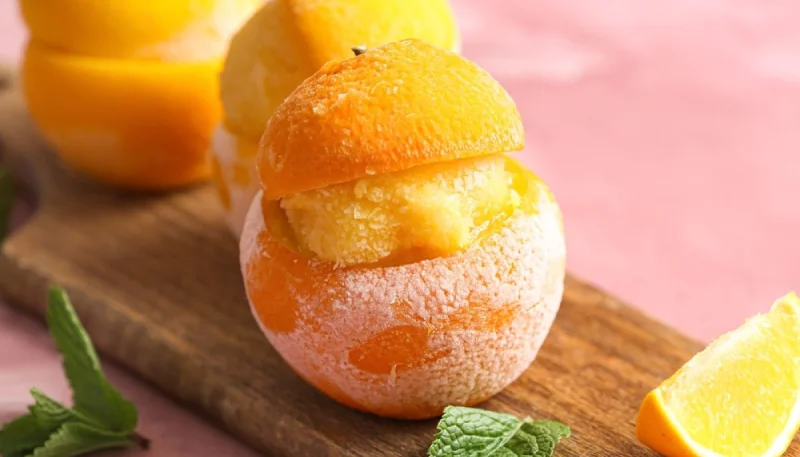 Crème glacée à l'orange