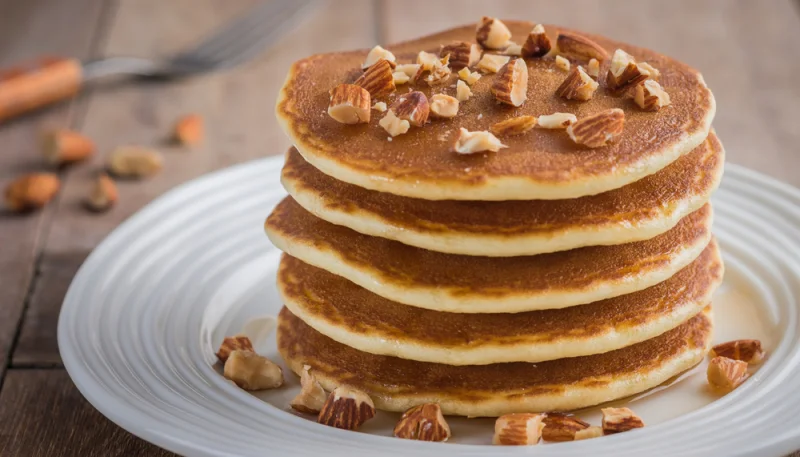 Crêpes tièdes aux amandes et miel