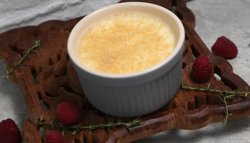 Flan au lait d'avoine
