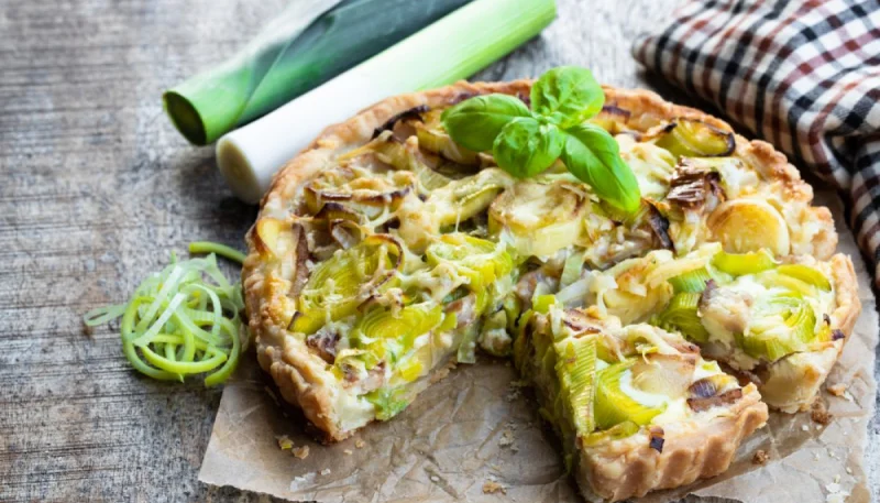 Quiche poireaux bacon