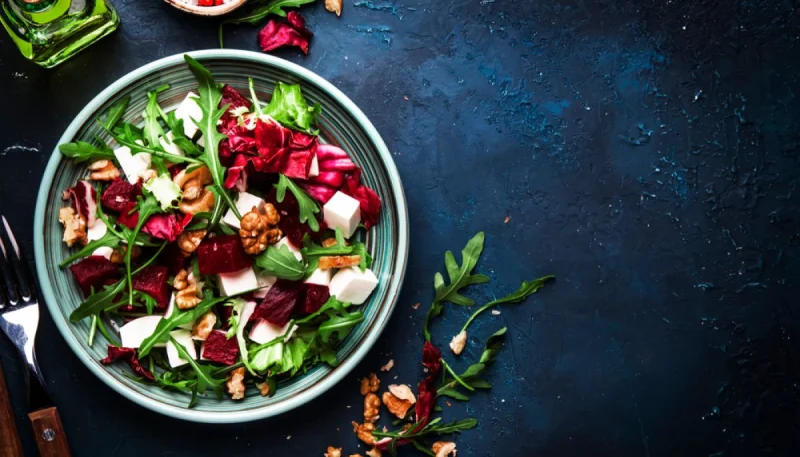 Salade de roquette, betterave et feta