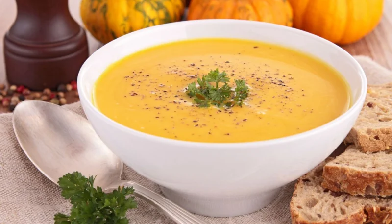 Soupe de citrouille épicée
