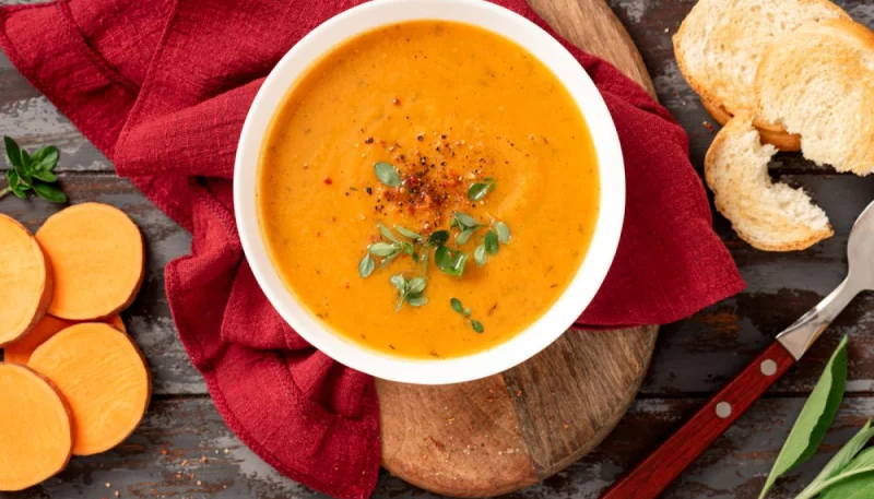Soupe de patate douce