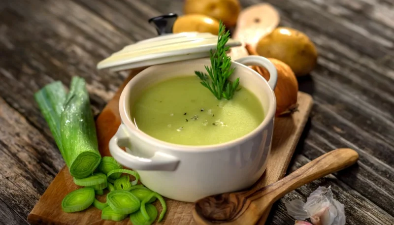 Velouté de poireaux au curry