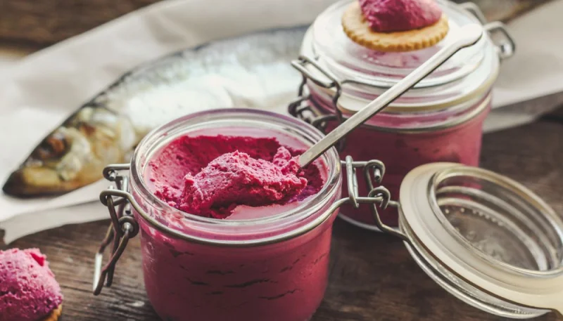 Mousse de betterave et chèvre frais