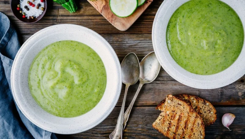 Mousse de courgettes au basilic