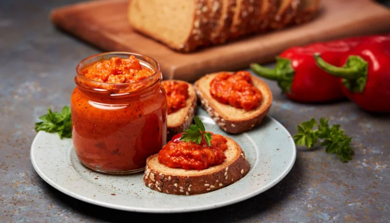 Mousse de poivrons grillés