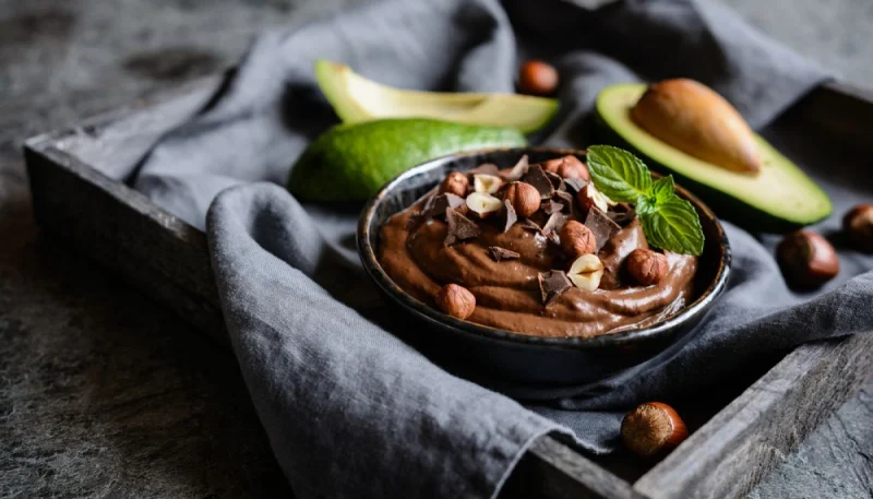 Avocat au chocolat et noisettes