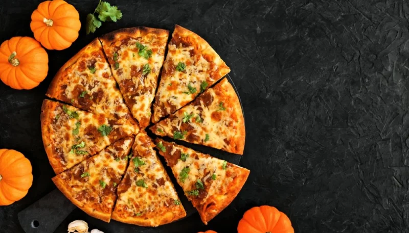 Pizza à la courge et fromage bleu