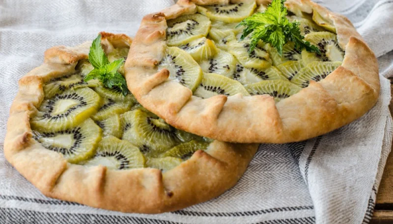 Pizza sucrée au kiwi