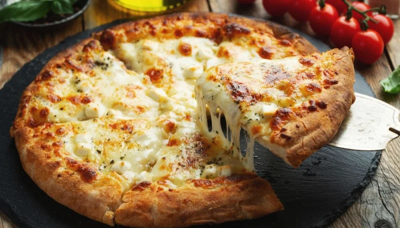 Pizza aux quatre fromages