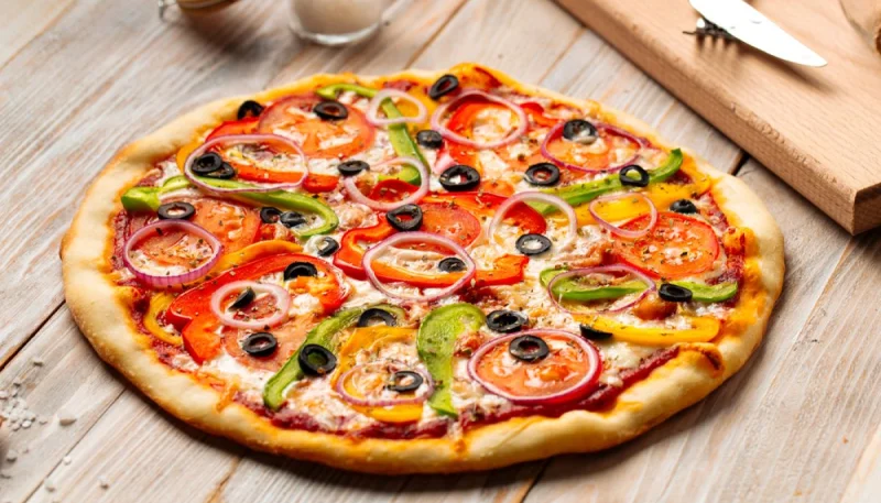 Pizza aux trois poivrons