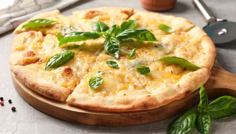 Pizza blanche à l'ail